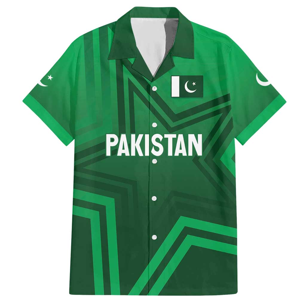 Pakistan Cricket World Cup 2024 Hawaiian Shirt Star Jersey Inspired - Wonder Print Shop