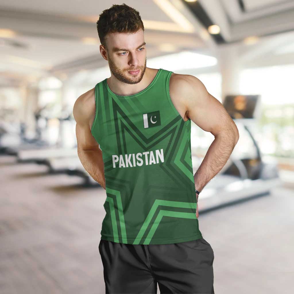 Pakistan Cricket World Cup 2024 Men Tank Top Star Jersey Inspired - Wonder Print Shop