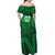 Pakistan Cricket World Cup 2024 Off Shoulder Maxi Dress Star Jersey Inspired - Wonder Print Shop