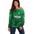 Pakistan Cricket World Cup 2024 Off Shoulder Sweater Star Jersey Inspired - Wonder Print Shop