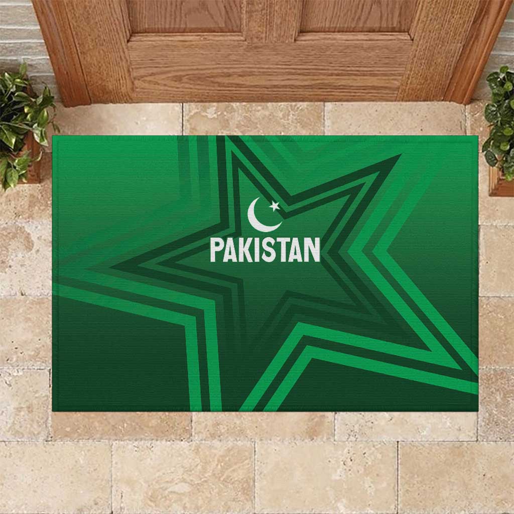 Pakistan Cricket World Cup 2024 Rubber Doormat Star Jersey Inspired