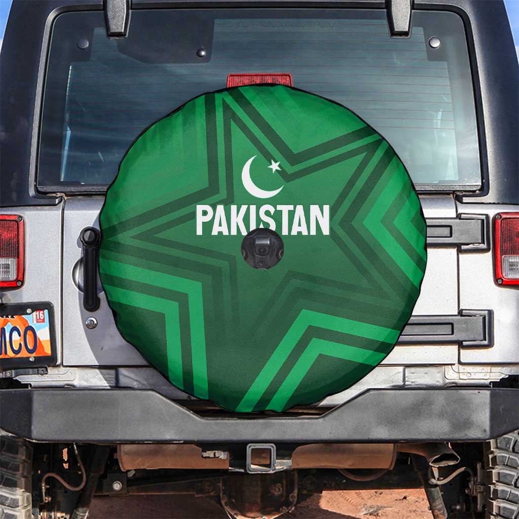 Pakistan Cricket World Cup 2024 Spare Tire Cover Star Jersey Inspired