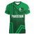 Pakistan Cricket World Cup 2024 Women V-Neck T-Shirt Star Jersey Inspired