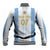 Argentina Football Custom Baseball Jacket 2024 Albiceleste Grunge LT7 - Wonder Print Shop