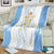 Argentina Football Custom Blanket 2024 Albiceleste Grunge