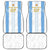 Argentina Football Custom Car Mats 2024 Albiceleste Grunge LT7 - Wonder Print Shop