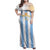 Argentina Football Custom Family Matching Off Shoulder Maxi Dress and Hawaiian Shirt 2024 Albiceleste Grunge LT7 - Wonder Print Shop