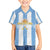 Argentina Football Custom Family Matching Puletasi and Hawaiian Shirt 2024 Albiceleste Grunge - Wonder Print Shop