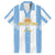 Argentina Football Custom Family Matching Short Sleeve Bodycon Dress and Hawaiian Shirt 2024 Albiceleste Grunge - Wonder Print Shop