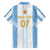 Argentina Football Custom Family Matching Tank Maxi Dress and Hawaiian Shirt 2024 Albiceleste Grunge - Wonder Print Shop