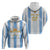 Argentina Football Custom Hoodie 2024 Albiceleste Grunge - Wonder Print Shop