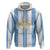 Argentina Football Custom Hoodie 2024 Albiceleste Grunge - Wonder Print Shop