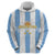 Argentina Football Custom Hoodie 2024 Albiceleste Grunge - Wonder Print Shop