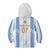 Argentina Football Custom Kid Hoodie 2024 Albiceleste Grunge - Wonder Print Shop