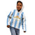 Argentina Football Custom Kid Hoodie 2024 Albiceleste Grunge - Wonder Print Shop