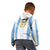 Argentina Football Custom Kid Hoodie 2024 Albiceleste Grunge - Wonder Print Shop