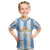 Argentina Football Custom Kid T Shirt 2024 Albiceleste Grunge - Wonder Print Shop