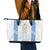 Argentina Football Custom Leather Tote Bag 2024 Albiceleste Grunge - Wonder Print Shop