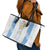 Argentina Football Custom Leather Tote Bag 2024 Albiceleste Grunge - Wonder Print Shop