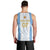 Argentina Football Custom Men Tank Top 2024 Albiceleste Grunge - Wonder Print Shop