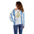 Argentina Football Custom Off Shoulder Sweater 2024 Albiceleste Grunge - Wonder Print Shop