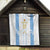 Argentina Football Custom Quilt 2024 Albiceleste Grunge