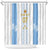 Argentina Football Custom Shower Curtain 2024 Albiceleste Grunge