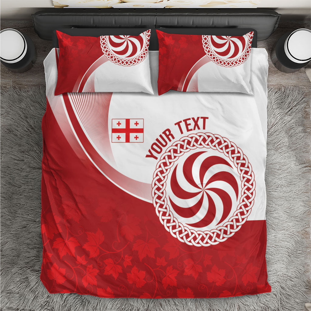 Georgia Rugby Custom Borjgalosnebi Bedding Set Champions Lelos