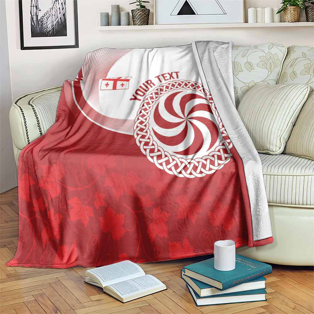 Georgia Rugby Custom Borjgalosnebi Blanket Champions Lelos