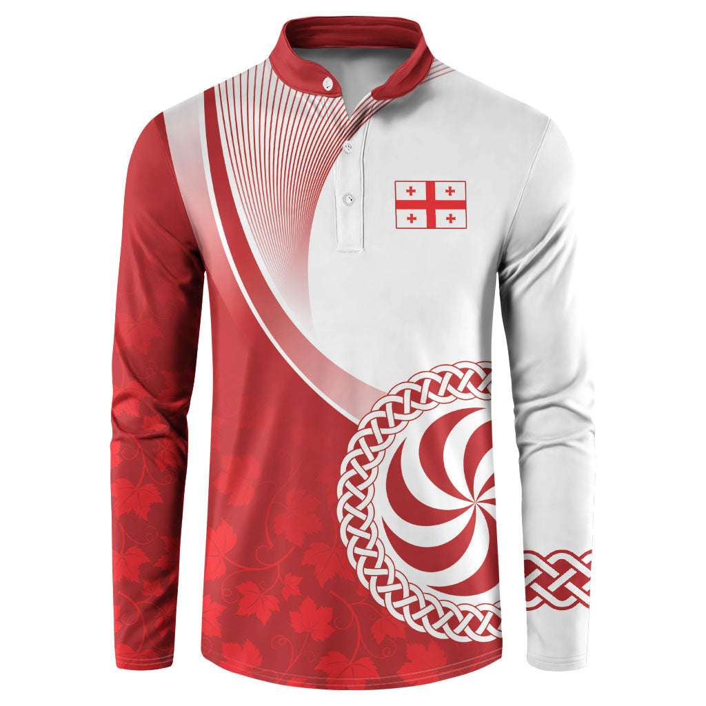 Georgia Rugby Custom Borjgalosnebi Button Sweatshirt Champions Lelos