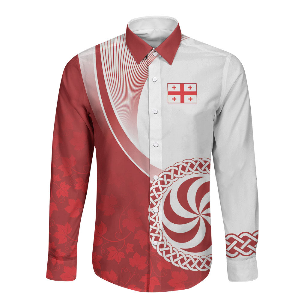 Georgia Rugby Custom Borjgalosnebi Long Sleeve Button Shirt Champions Lelos