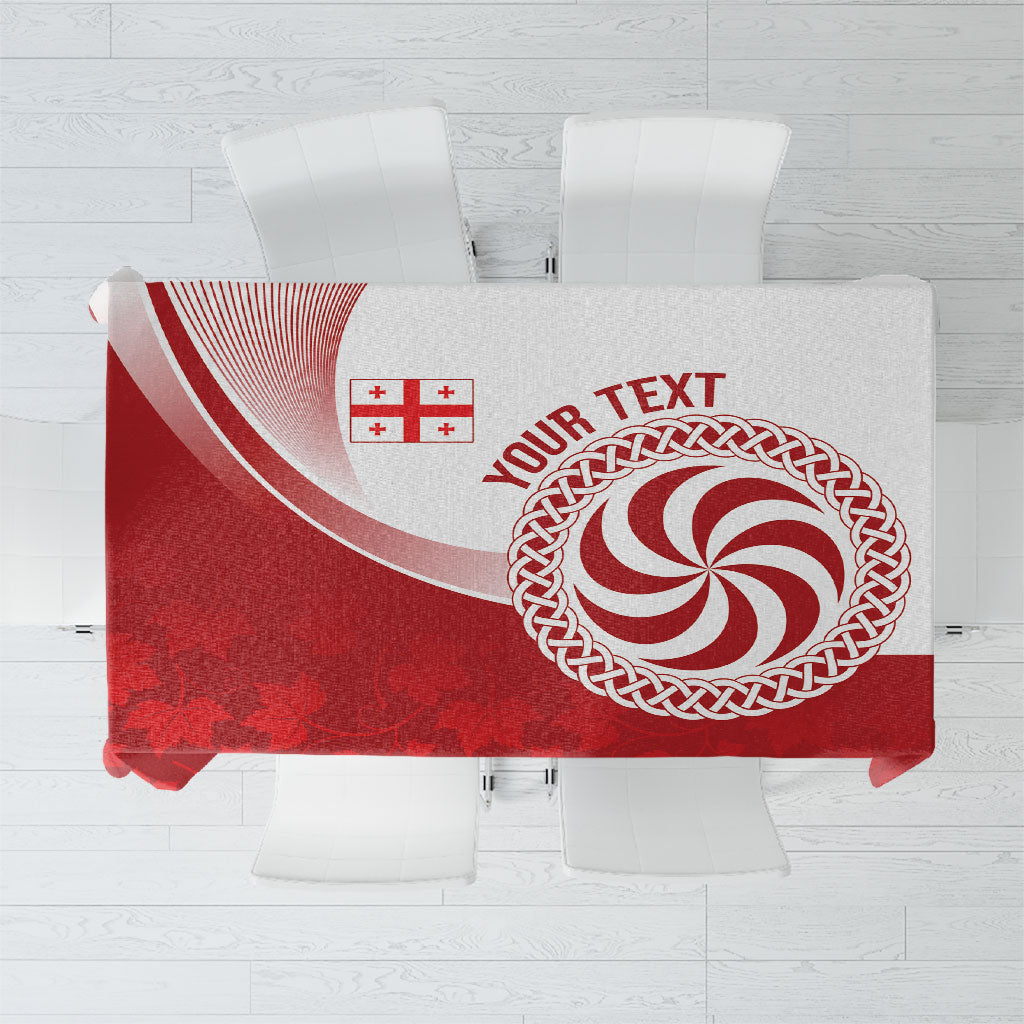 Georgia Rugby Custom Borjgalosnebi Tablecloth Champions Lelos