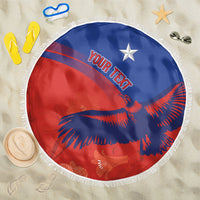 Chile Rugby Custom Los Condores Beach Blanket Copihue Motifs