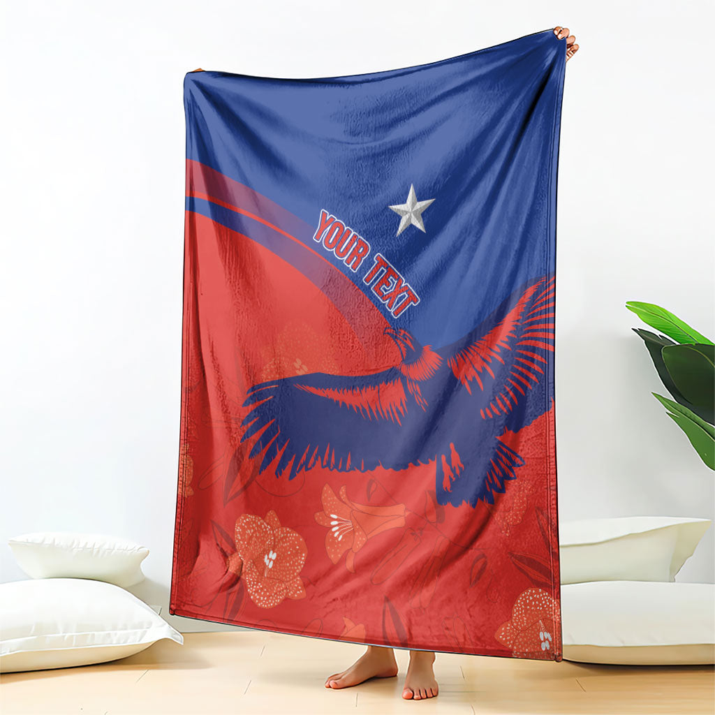 Chile Rugby Custom Los Condores Blanket Copihue Motifs