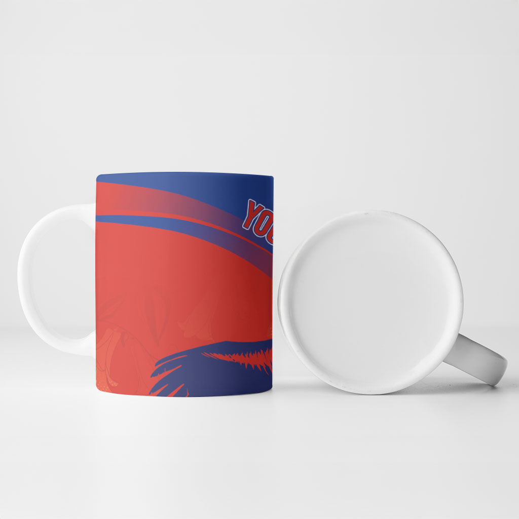Chile Rugby Custom Los Condores Ceramic Mug Copihue Motifs