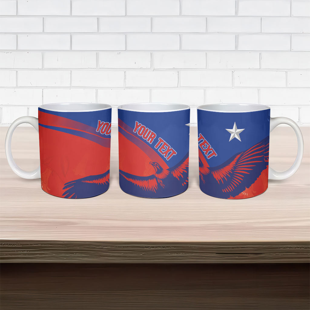 Chile Rugby Custom Los Condores Ceramic Mug Copihue Motifs