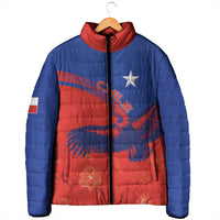 Chile Rugby Custom Los Condores Padded Jacket Copihue Motifs
