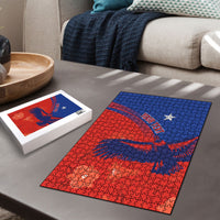 Chile Rugby Custom Los Condores Puzzle Copihue Motifs