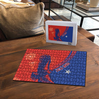 Chile Rugby Custom Los Condores Puzzle Copihue Motifs