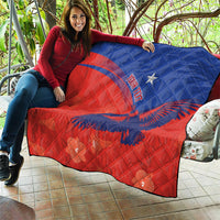 Chile Rugby Custom Los Condores Quilt Copihue Motifs
