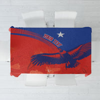 Chile Rugby Custom Los Condores Tablecloth Copihue Motifs