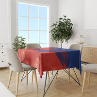 Chile Rugby Custom Los Condores Tablecloth Copihue Motifs