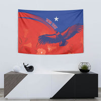 Chile Rugby Custom Los Condores Tapestry Copihue Motifs