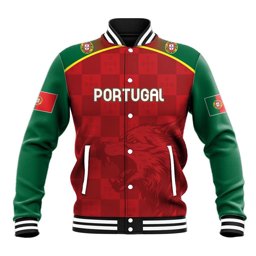 Portugal Rugby Custom Os Lobos Baseball Jacket Bandeira das Quinas Inspired
