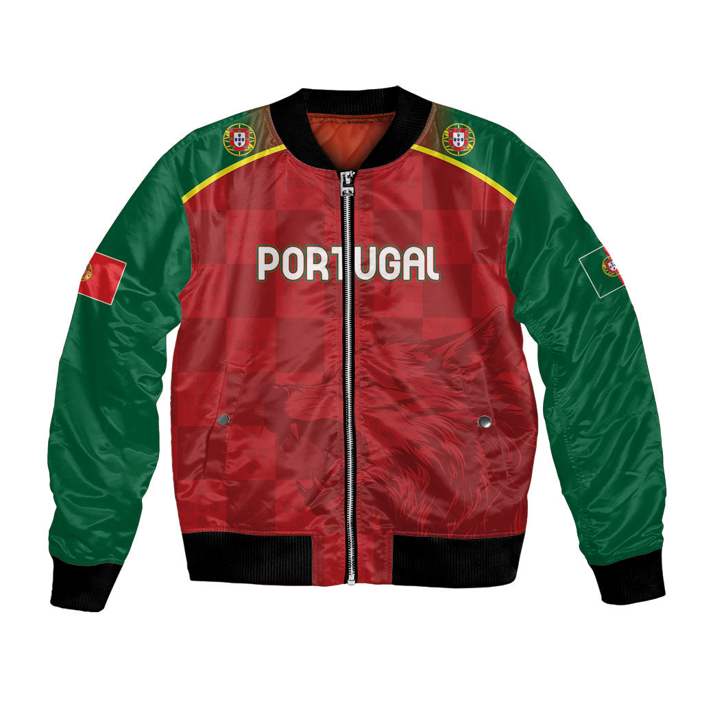 Portugal Rugby Custom Os Lobos Bomber Jacket Bandeira das Quinas Inspired