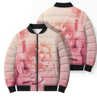 In Loving Memory Dolly - I Will Always Love You Bomber Puffer Jacket