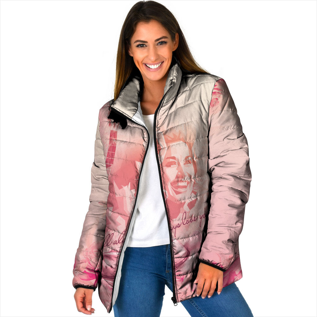 In Loving Memory Dolly - I Will Always Love You Padded Jacket