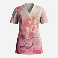 In Loving Memory Dolly - I Will Always Love You Scrub Top