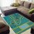 African Dashiki Area Rug Luxury Teal