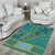 African Dashiki Area Rug Luxury Teal